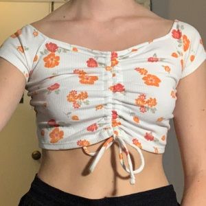 Me to We cropped cinch top